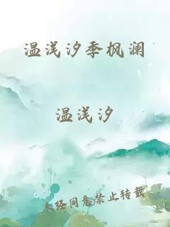 温浅汐季枫澜